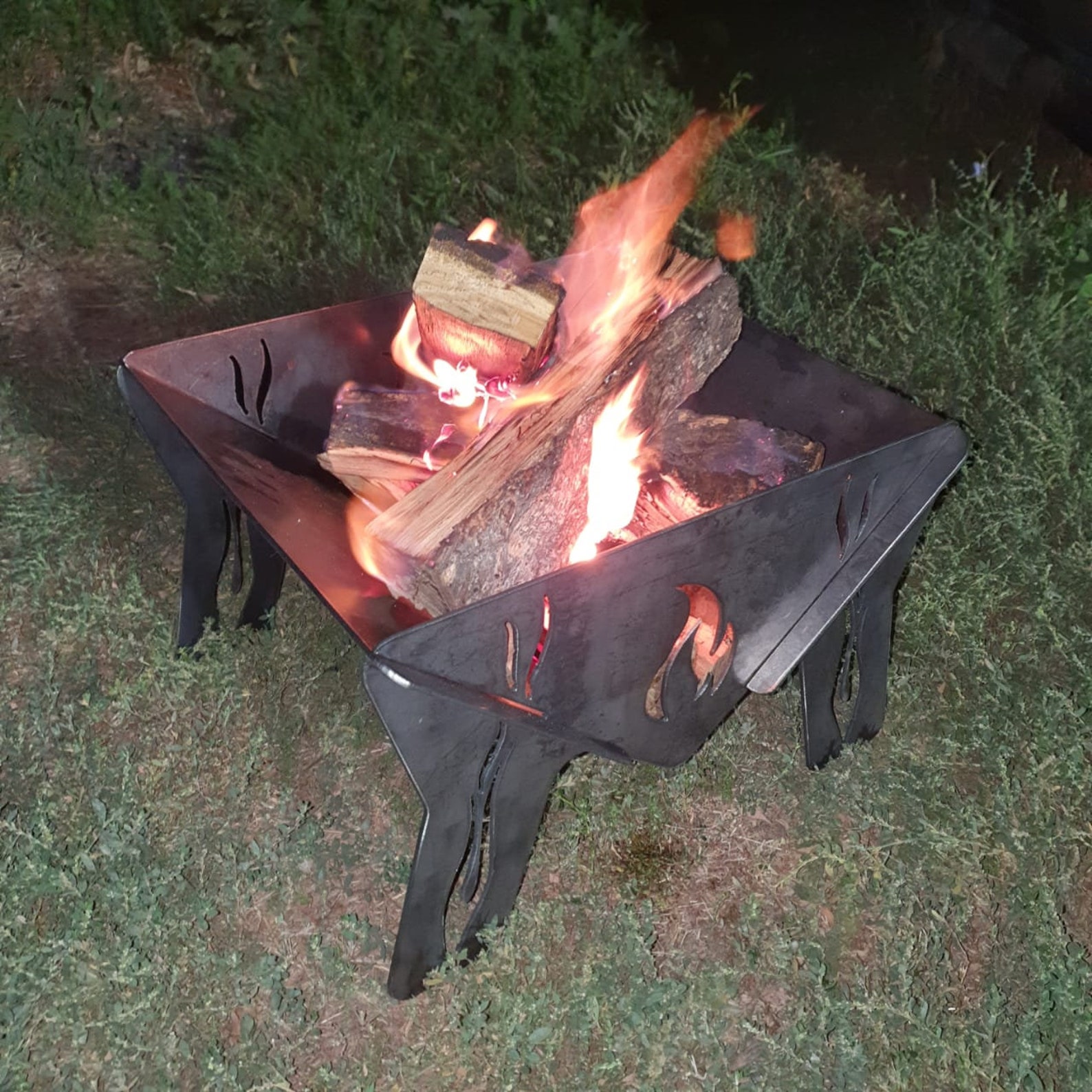 Tragbare Feuerstelle Flache Packung Grill Grill | Etsy