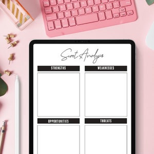 SWOT Analysis,  Business SWOT Analysis, Business Forms,  Business Tools, SWOT analysis Worksheet, swot analysis template/ Forms