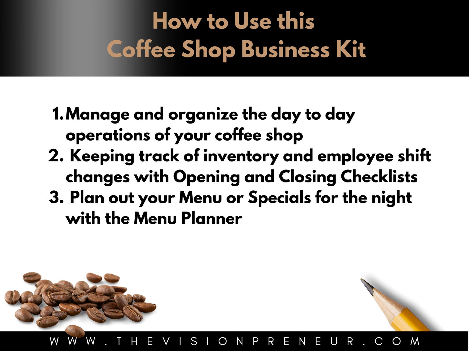 Coffee Shop Business Kit Coffee Barista Forms Coffee Shop Etsy