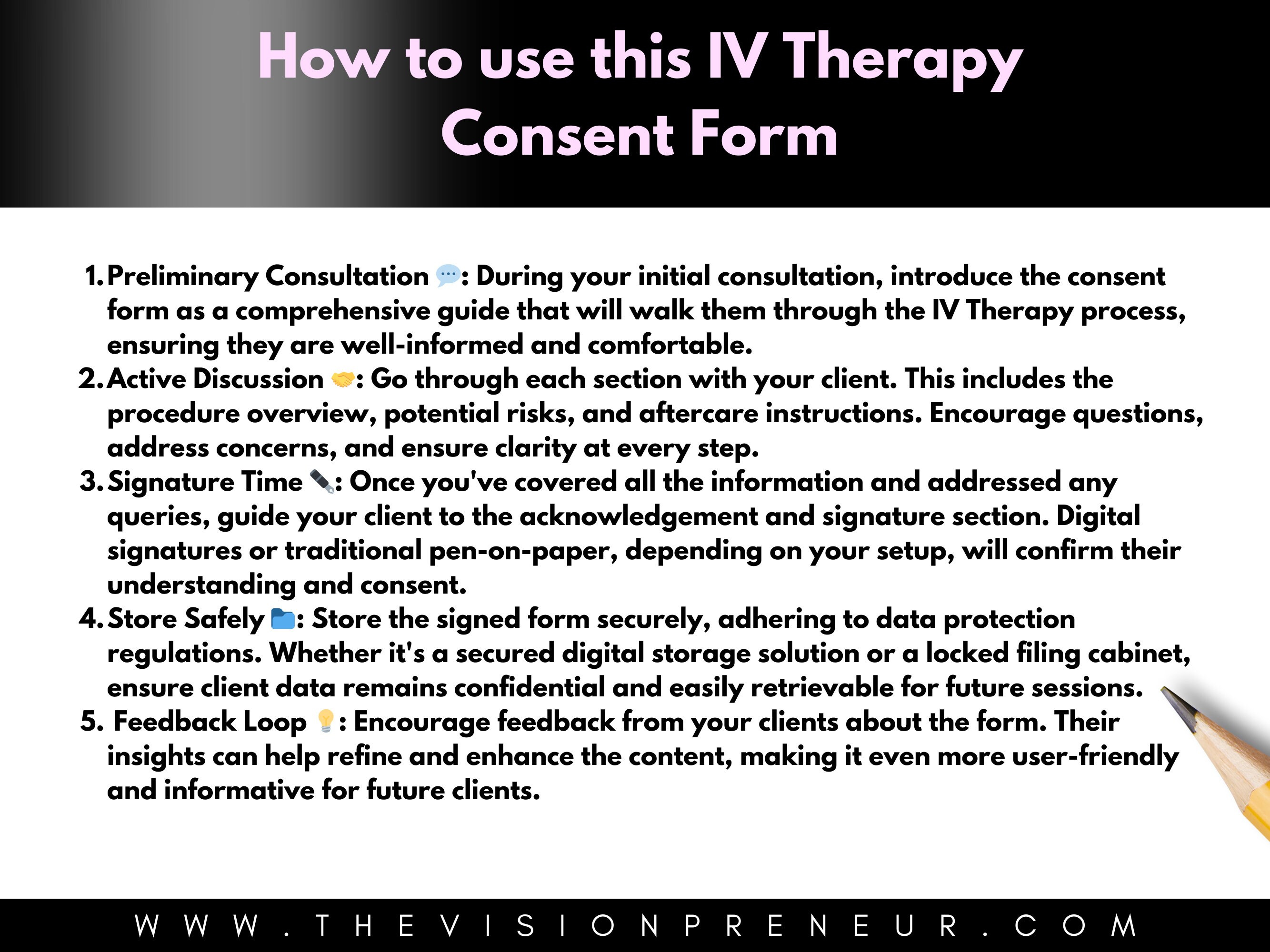 Iv Consent Form IV Therapy Consent Form Template: Client Intake & Procedure Overview ...