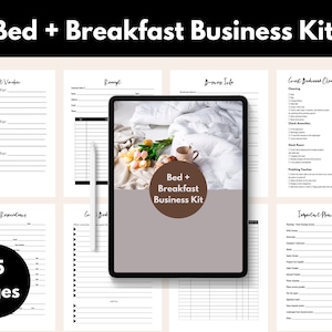 Bed + Breakfast Business Kit// Hotel Business Formulieren// Bed & Breakfast schoonmaakchecklist// Gastenreserveringsblad// Gastenkamervoorzieningen