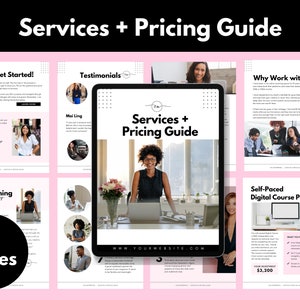 Services and Pricing Guide, Coaching Services Guide, Editable Pricing Guide, Coaches, Sales Package, Signature Offer Guide, Group Coaching