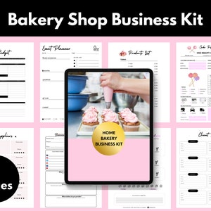 Home Bakery Business Kit- Order & Inventory Management, Customizable Forms and Templates, Printable Home Bakery Forms, Cupcake, Cake Order