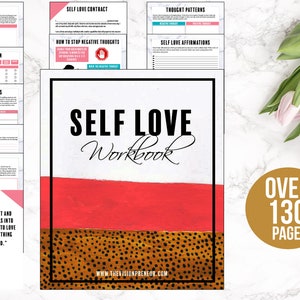 Self Love Workbook// Boost Self Esteem// Recognize your Worth// Identify Your Weaknesses// Love Yourself Unconditionally// Soul on Fire