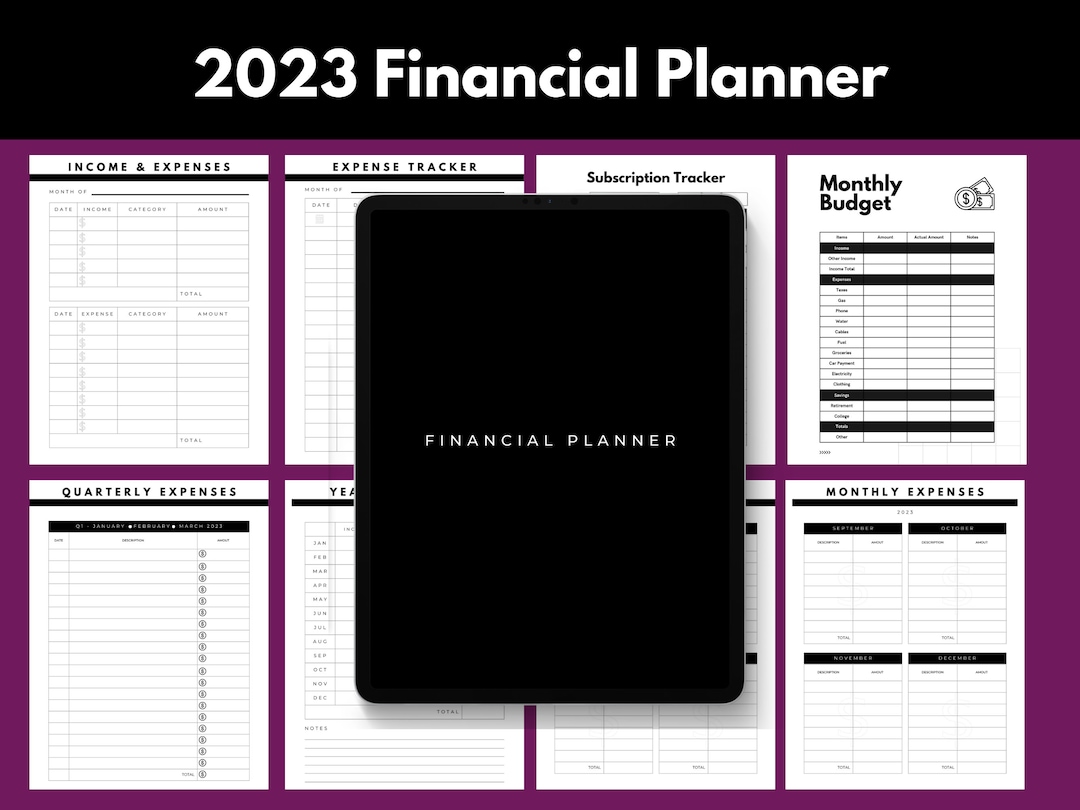 2023 Financial Planner Money Makeover Budget Workbook Expense