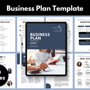 Business Plan Template, Startup Business Plan, Business Plan Canva, Editable Business Plan Template, Instant Download, Printable Biz Plan