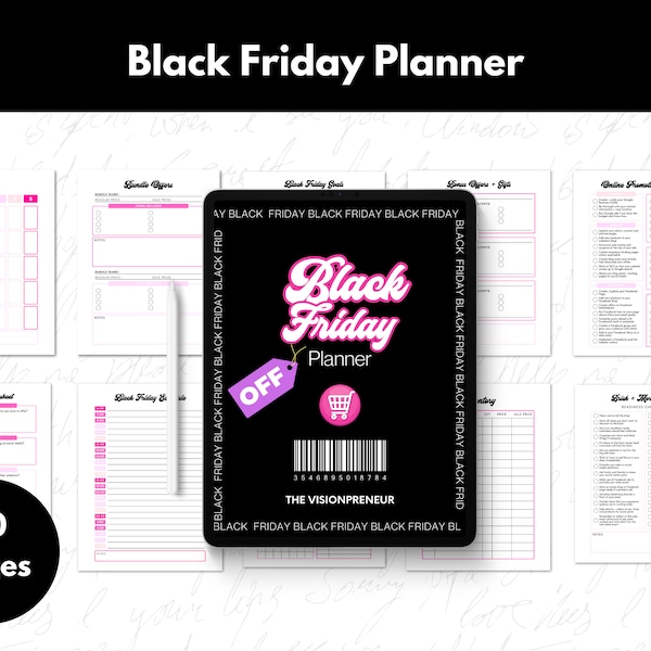 Black Friday Mastery- Ultimate Holiday Sales and Marketing Planner, Cyber Monday & Seasonal Campaign Toolkit, Holiday Sales Tracker, Digital