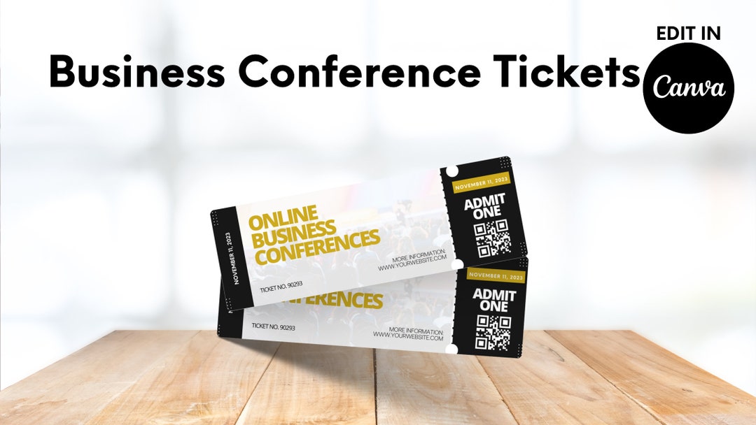 Business Conference Ticket, Seminar Ticket Template, Business