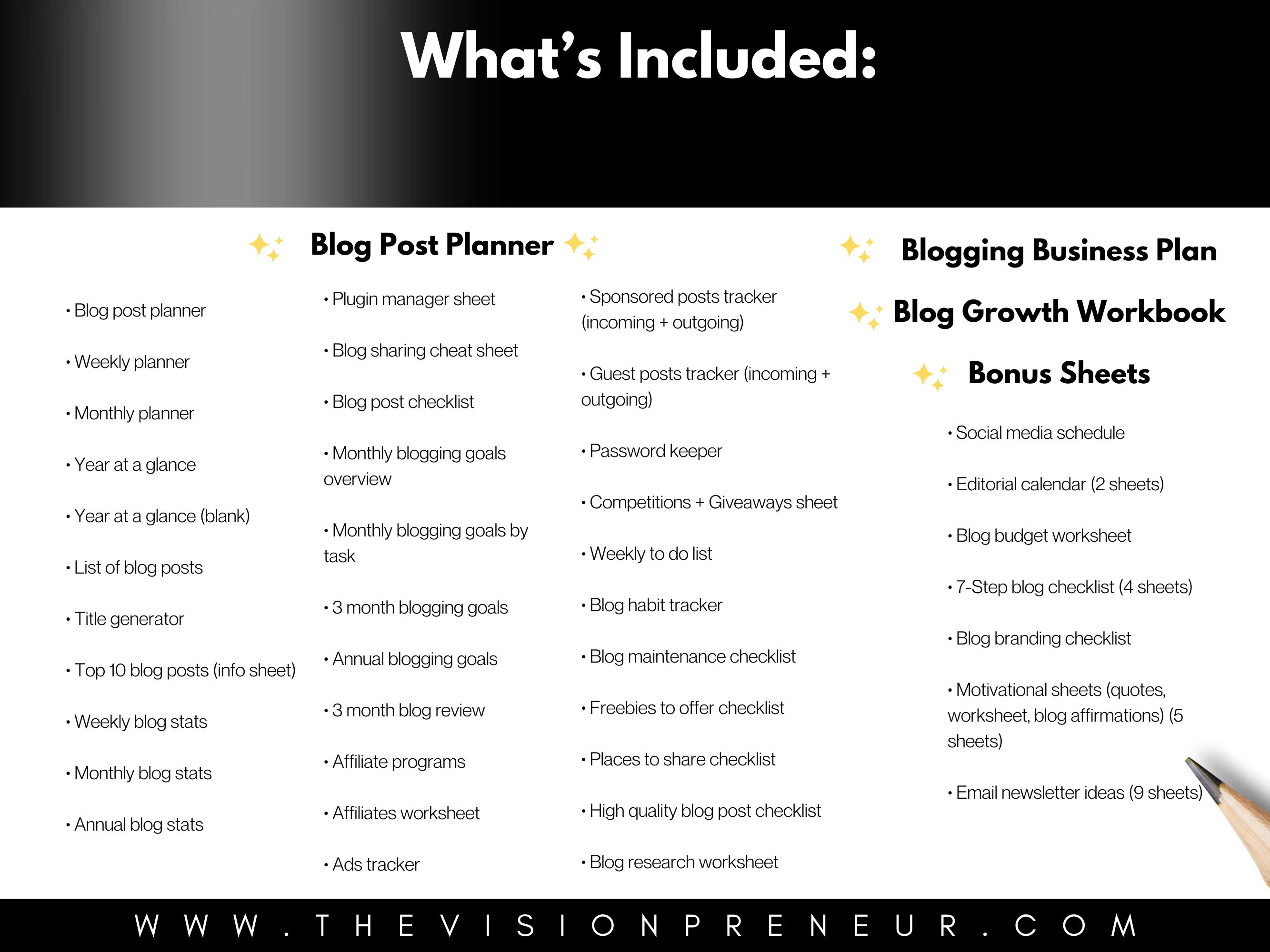 The Ultimate Blog Planner, Blog Planner for Content Creators, Organize ...