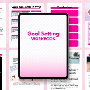 Private Label Rights Goal Setting Workbook | Canva Editable | Printable Planner | Buy & Resell