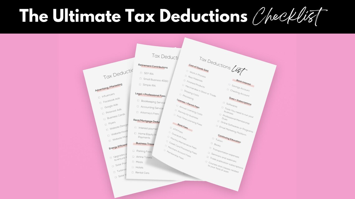 Small Business Tax Pre Kit// Tax Preparation Binder// Manage Your Small ...