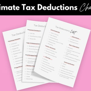 Small Business Tax Pre Kit// Tax Preparation Binder// Manage Your Small ...