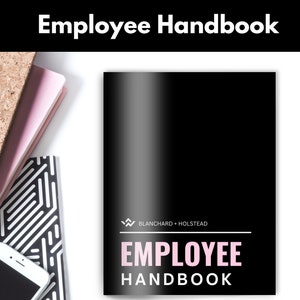 Employee Handbook, Company Handbook, Editable Employee Handbook, HR Handbook, Company Policies, Edit in Canva, Instant Download