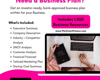 Business Plan Service// Let Us Write Your Business Plan for You// Business Plan Template// Business Plan Workbook// Business Plan Writing