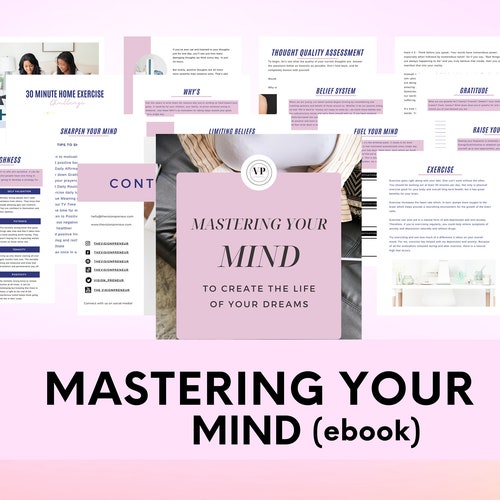 Mastering Your Mind Workbook Master Your Mind Mindset Etsy Mastering Your Mind Workbook Master Your Mind Mindset Etsy