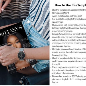May include: A black and white magazine cover with the text "BRITTANY'S 25TH BIRTHDAY BASH" and a photo of a woman with dark hair. The cover also includes the text "Brittanysworld".
