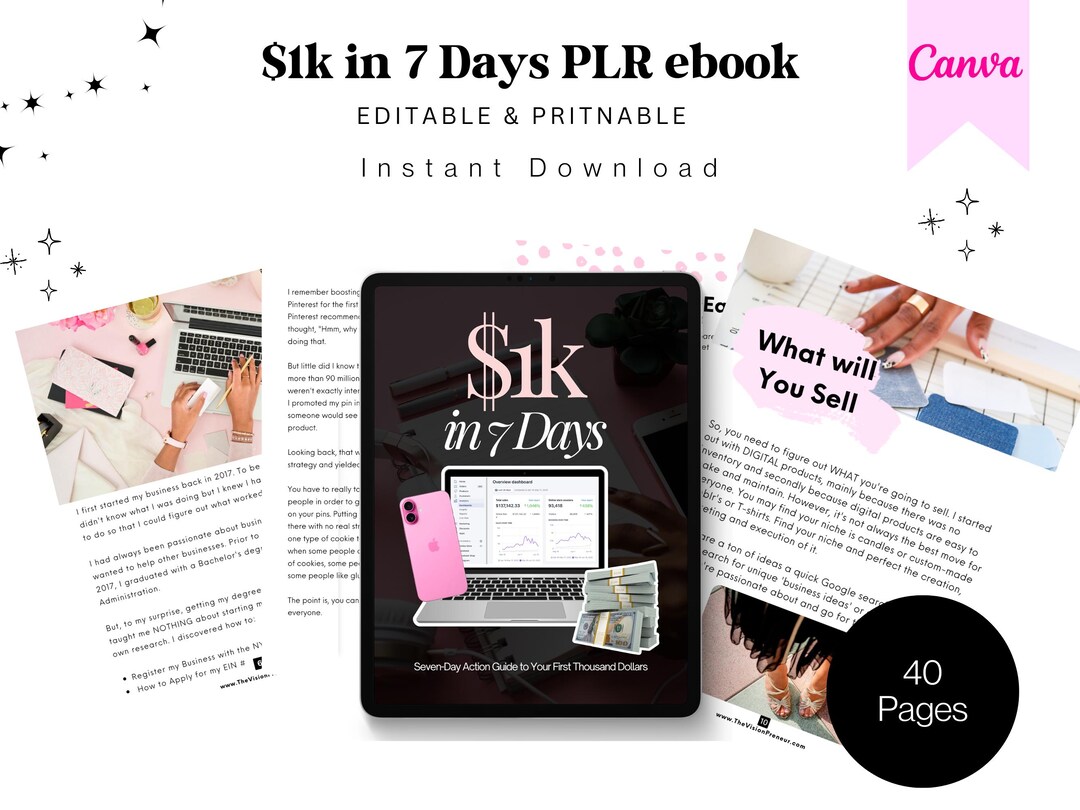 Make Your First 1K in 7 days | Quick Online Money Guide | Work‑from ...