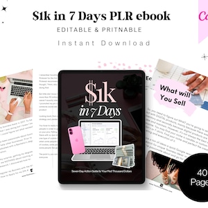 Make Your First 1K in 7 Days | Quick Online Money Guide | Work‑From‑Home Digital Download,  Build Steady Income, Online Income Blueprint