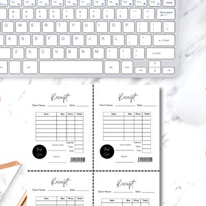 Receipt Template I Editable Receipt Template I Beauty Salon Receipt I Clothing Boutique Store Receipt I Business Receipt I Edit in Canva