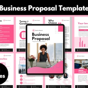 Business Proposal Template, Pitch Your Business, Project Proposal, Canva Template, Digital Download, Project Guide Template, Client Proposal