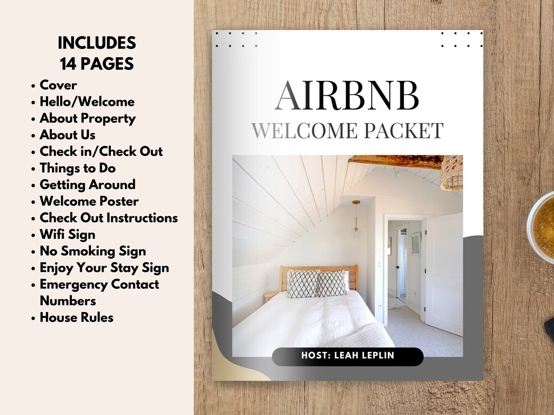 Airbnb Welcome Guide Template, Vacation Rental Welcome Guide, VRBO ...