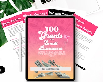 100 Small Business Grants Guide: Women, Black & Minority Owned (Digital Download)