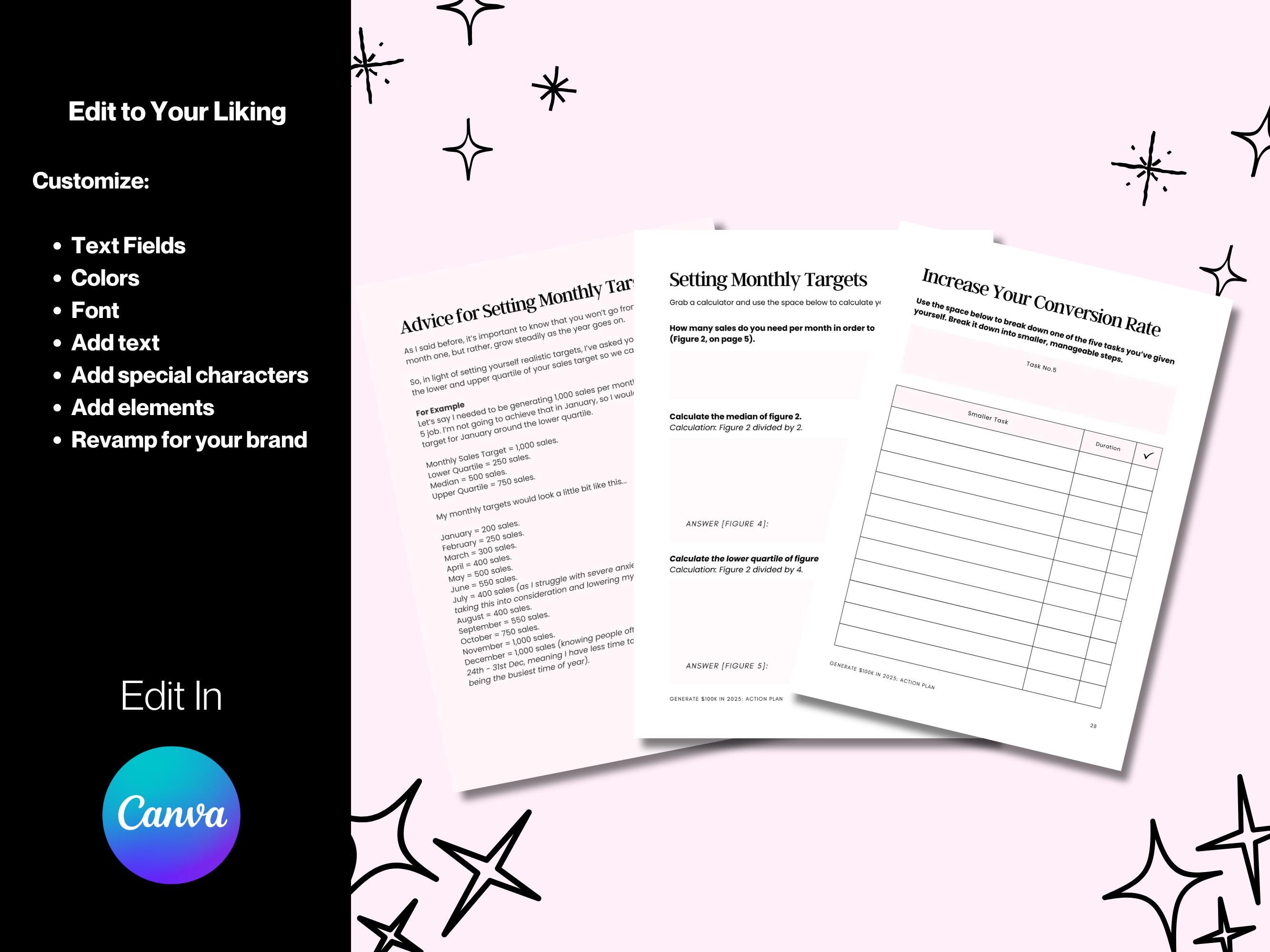 Six Figure Playbook PLR Template: Editable Business Guide & Action Plan ...
