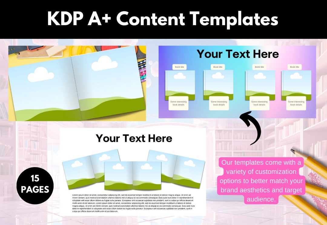 Amazon KDP A+ Content Templates: Journals & Low Content Books (digital ...