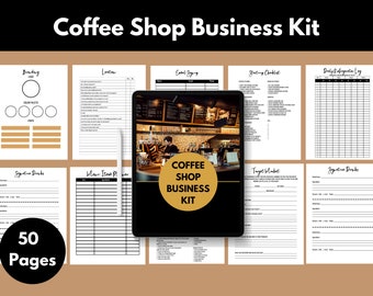 Coffee Shop Business Kit: Barista-Formulare, Start-Up Essentials (druckbare PDF)