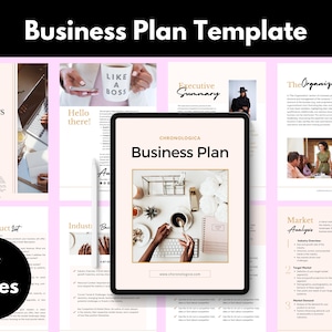 Editable Business Plan Template: Canva Design (Digital Download)