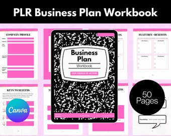 Business Plan Workbook: Printable Business Planner (Digital Download)