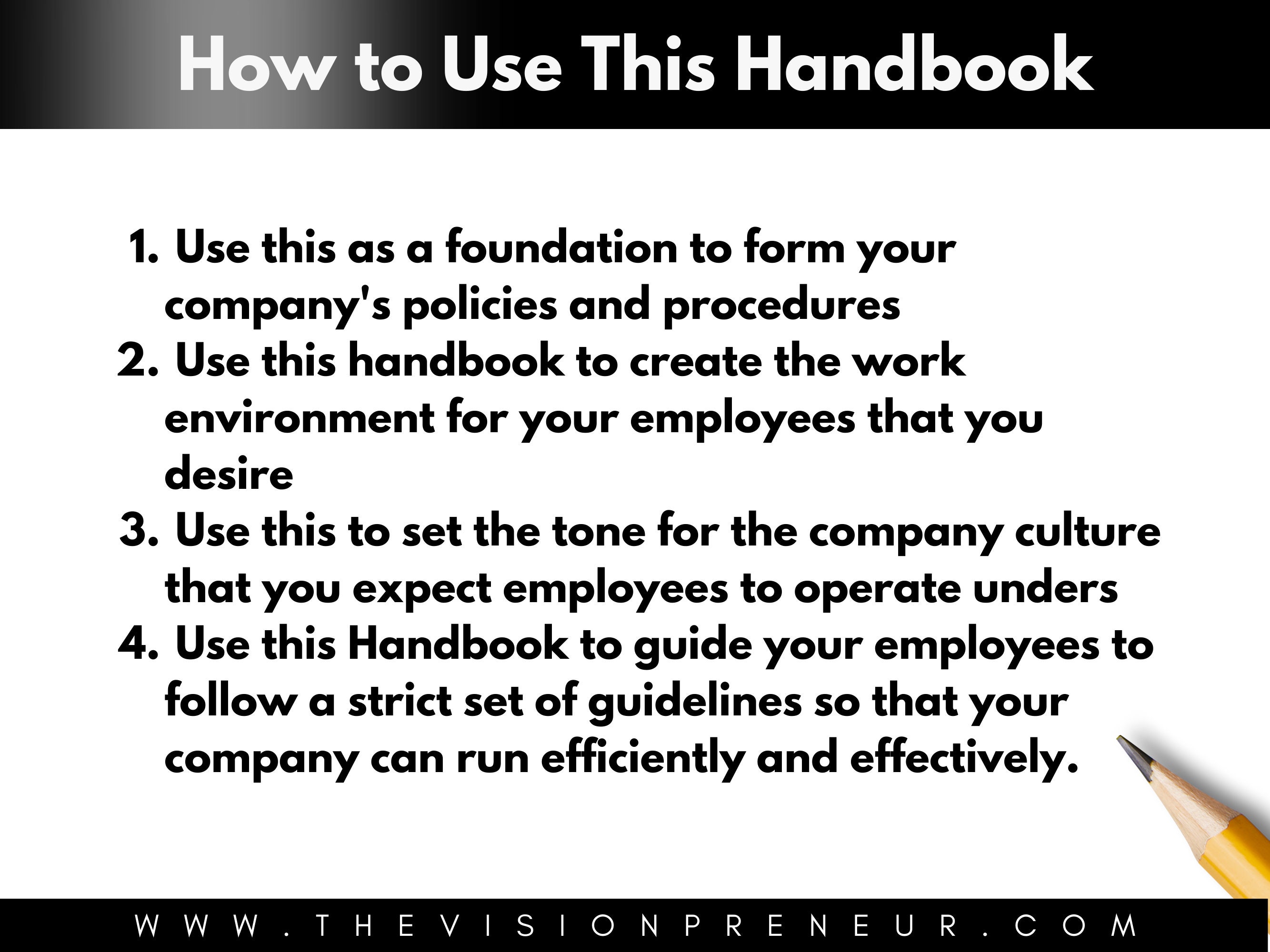 Employee Handbook Company Employee Handbook Editable Etsy