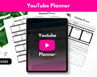 YouTube Content Planner: Video Keyword Organizer (Digital Download)