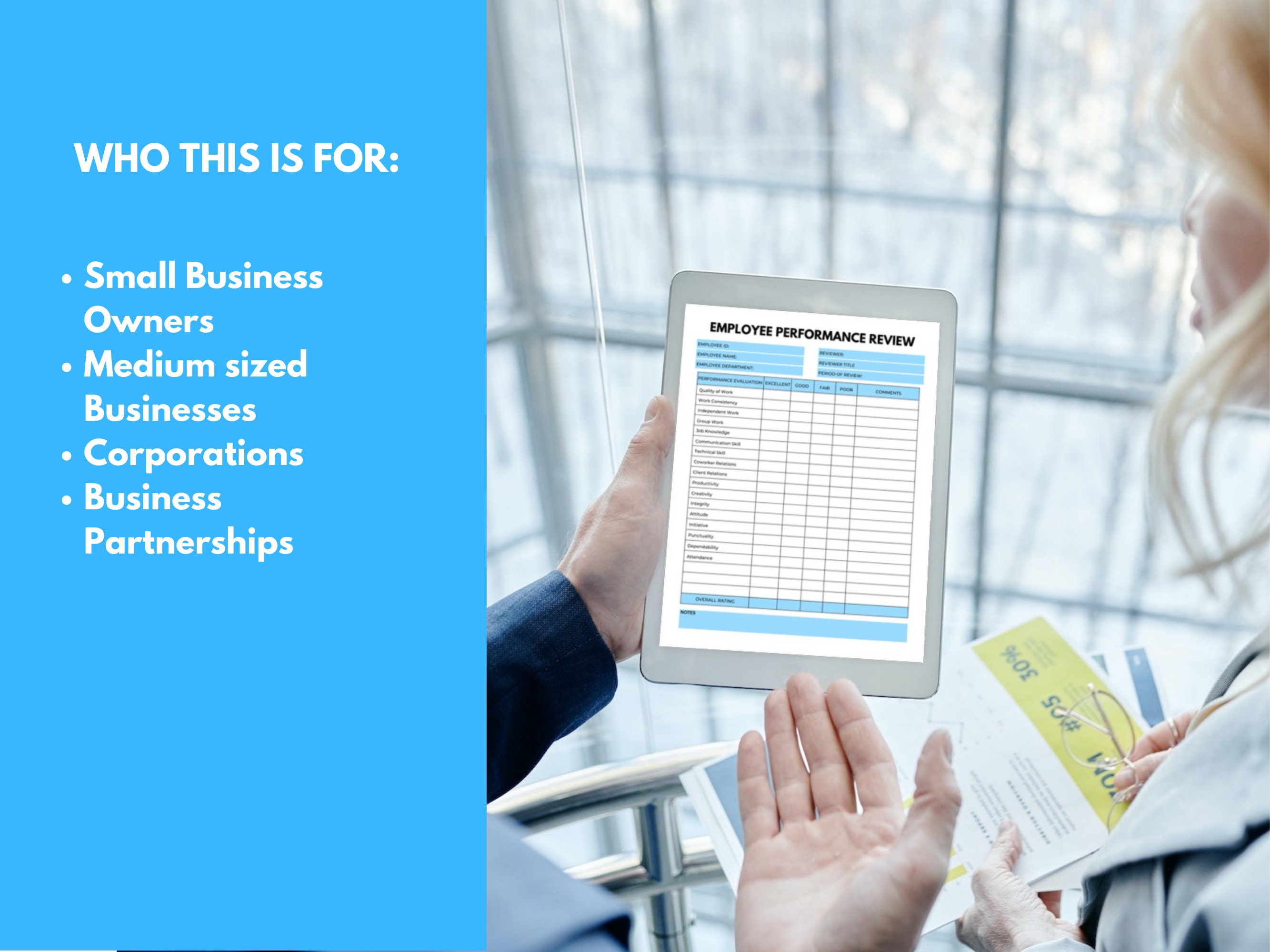 View of Employee Performance Review Template: HR Evaluation (canva, Digital ...