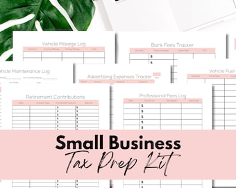 Small Business Tax Prep Binder: Printable Organizer & Deduction Checklist (PDF Download)