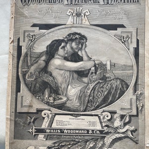 Woodward’s musical monthly magazine from May 1886. Volume five number five sheet music subscription.
