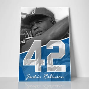 Jackie Robinson 42 Tribute Poster