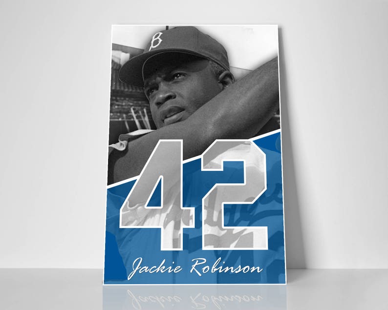 Cartel de homenaje Jackie Robinson 42 imagen 1