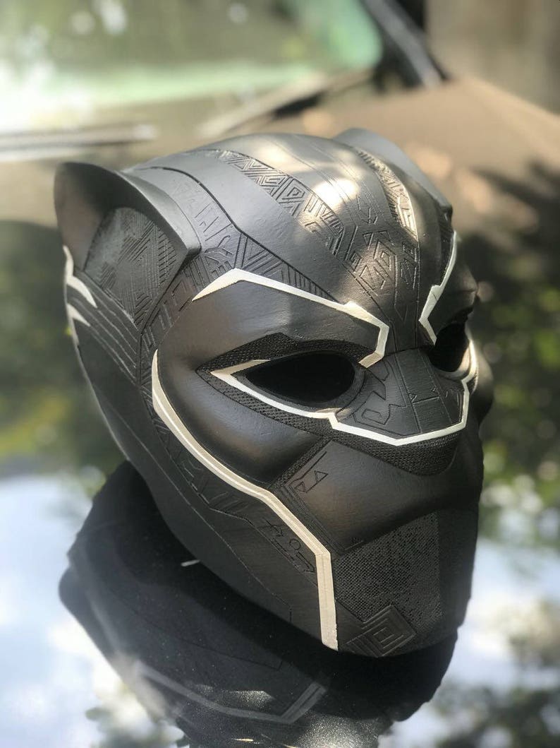 Black Panther 2018 movie accurate helmet with extreme details | Etsy