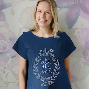 All the Love | Hospital Gown | Maternity Gown | Gifts for Moms | Baby shower | Pregnancy | Labor & Delivery | Nursing Gown