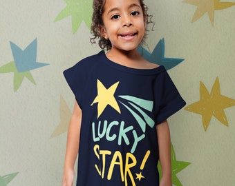 Lucky Star (Navy) Kids Hospital Gown | Gifts for Kids | Patient Gifts | Surgery Gifts | Hospital Gown |