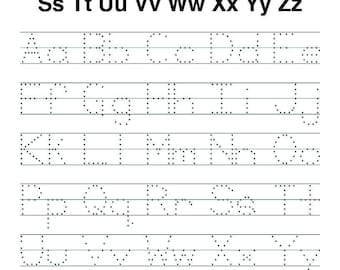 Preschool Letter Tracing