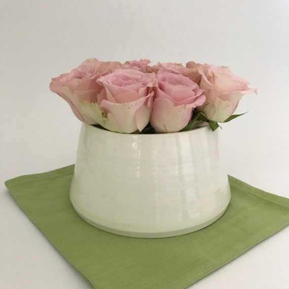 Ceramic Rosebud Vase Pottery Vase Indoor Planter Pottery Etsy
