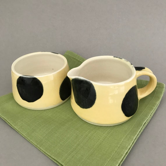 Jaune Bidons Set de 3 cuisine Tidy nouveau stockage thé café sucre pots émail
