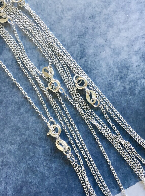 Sterling silver chain wholesale sterling silver trace chain Etsy