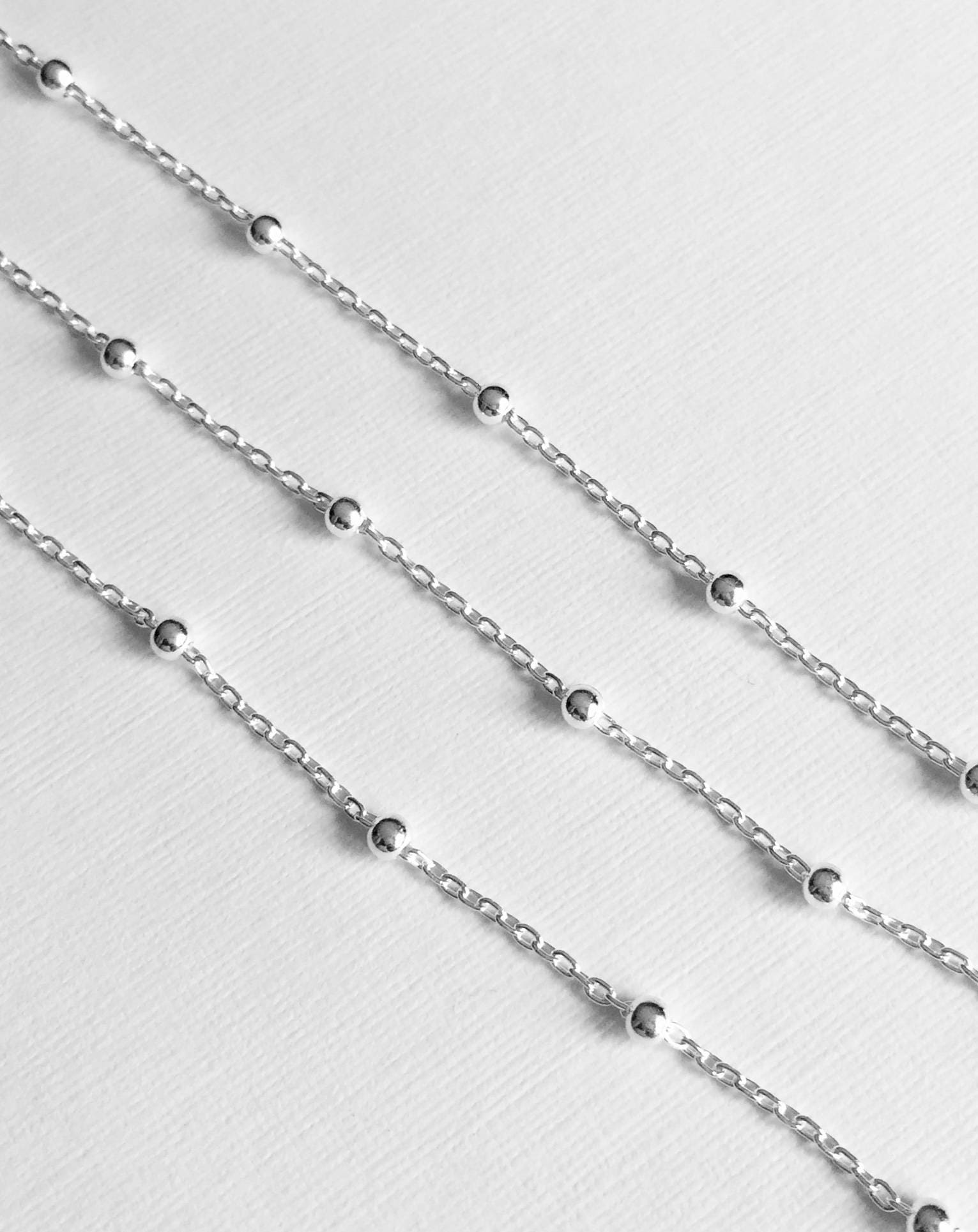 Sterling Silver Chain Satellite Chain WHOLESALE | Etsy
