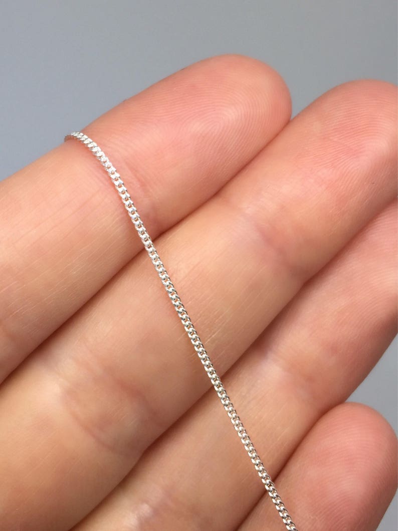 Sterling silver chain wholesale sterling silver curb chain Etsy