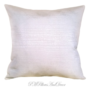 Neutral pillow cover Cream Beige Ivory Throw accent sham Decorative cushion case Silk Damask stitch Modern Farmhouse decor Textured pillow