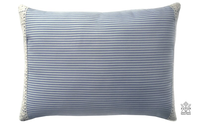 Housse de coussin rayé bleu et blanc oreiller avec Insert | Etsy