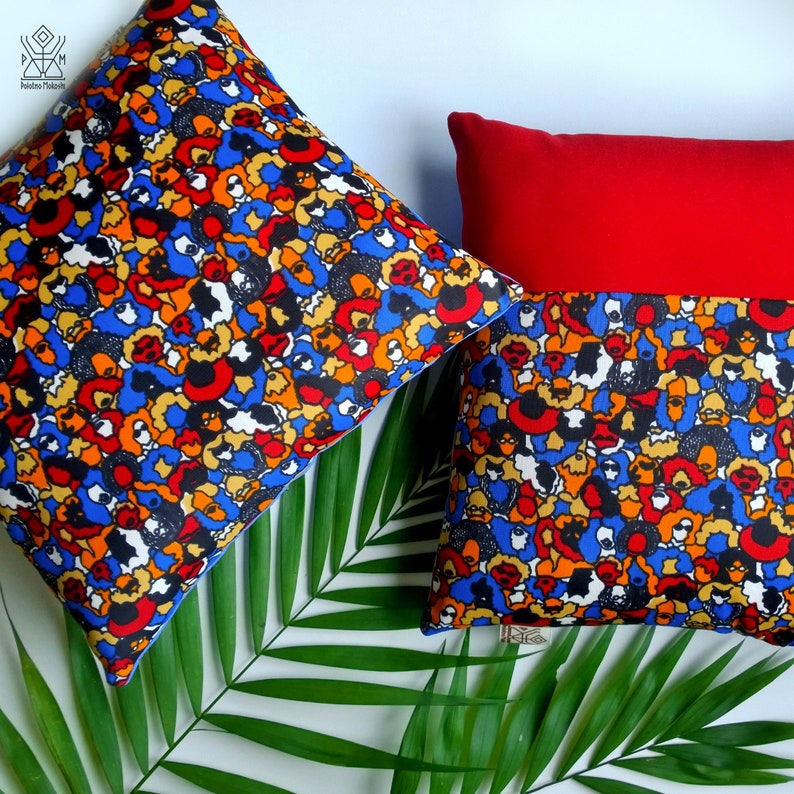 Colorful pillow Designer Multicolor Throw accent pillow cover Etsy
